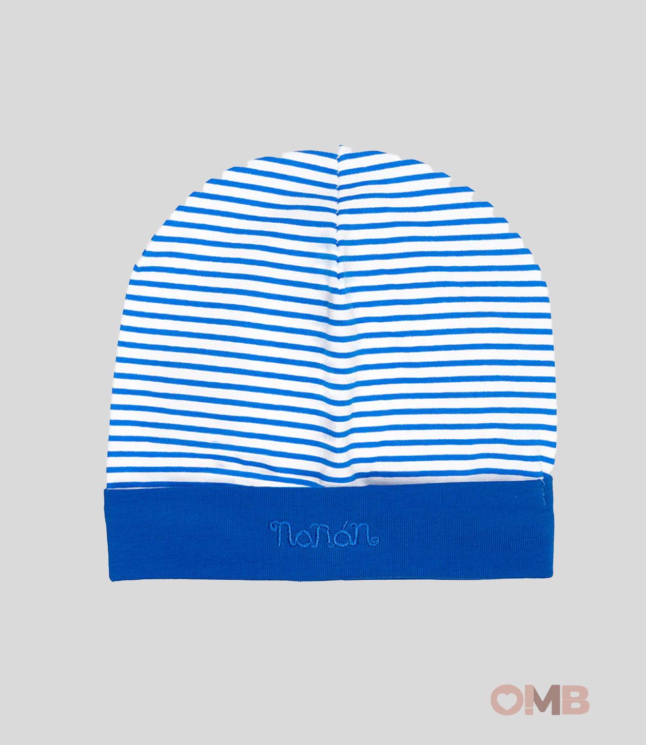 Cappello Neonato Nanan 142 blu 142 RIGHE NANAN 
