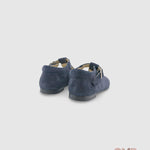 Occhielli PANYNO bambina B2401 blu camoscio B2401 PIEL SERRAJE AZUL PANYNO 