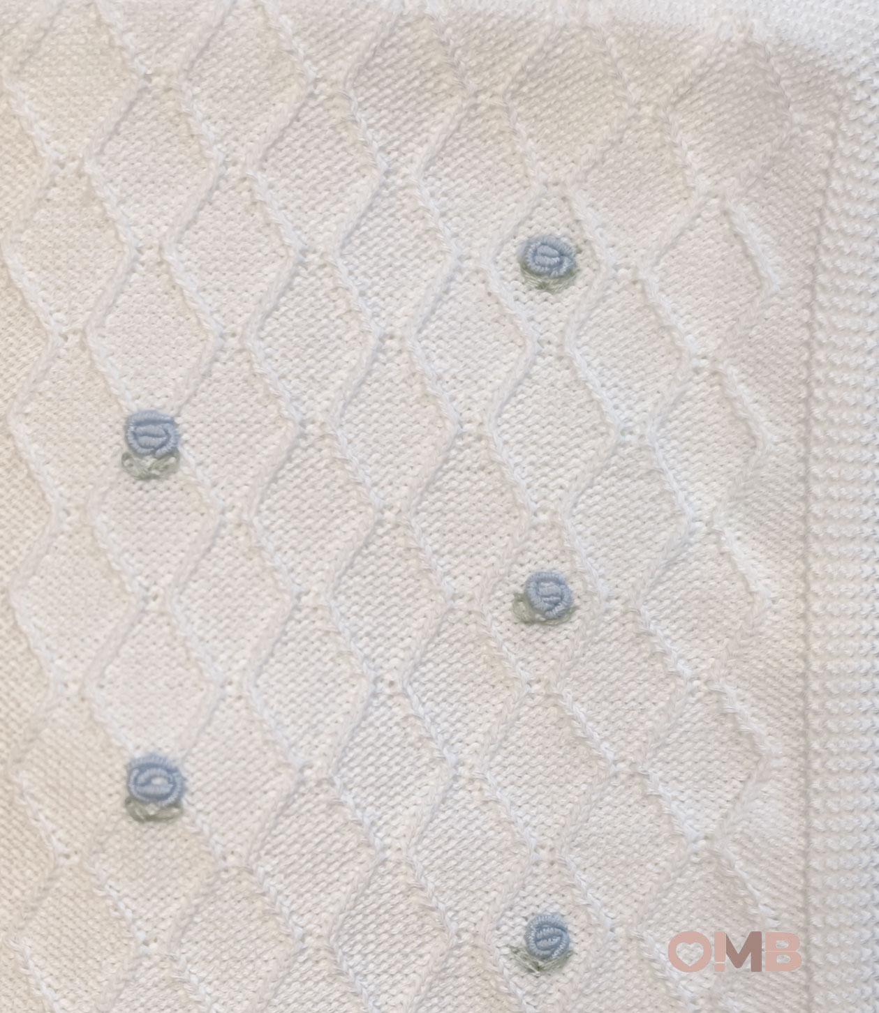Coperta neonato PEPECE' 2450 Bianco 2450 BIANCO-CIELO PEPECE' 