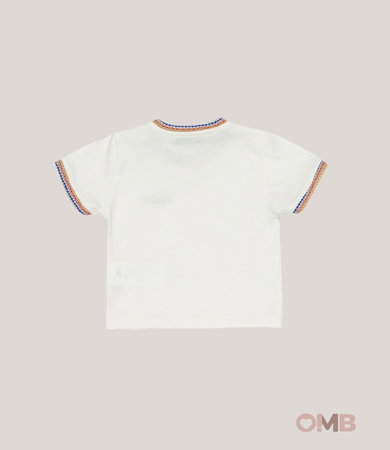 T-shirt MANUEL RITZ bambino 3453 Gesso 3453. GESSO MANUEL RITZ 