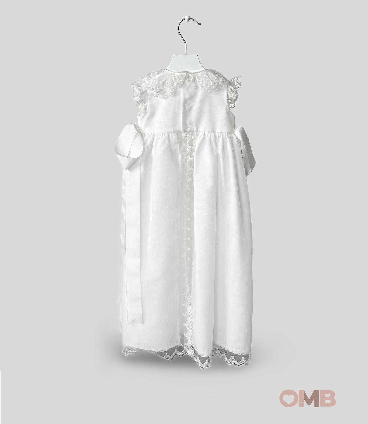 Abito Neonata NISERET 5490 Bianco 5490 PANNA NISERET 