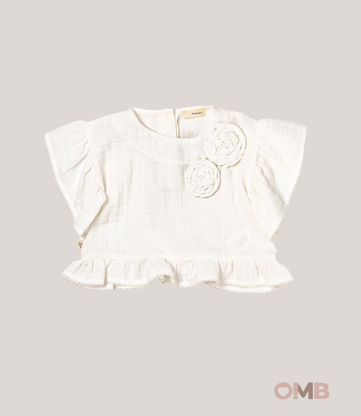 Blusa bambina MAPERO M33194 Bianco M33194 BIANCA MAPERO 