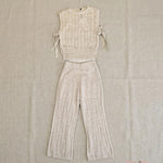 Completo bambina MAGLIFICIO VERONA 015542 015544 Ecru 015542-015544 ECRU MAGLIFICIO VERONA 