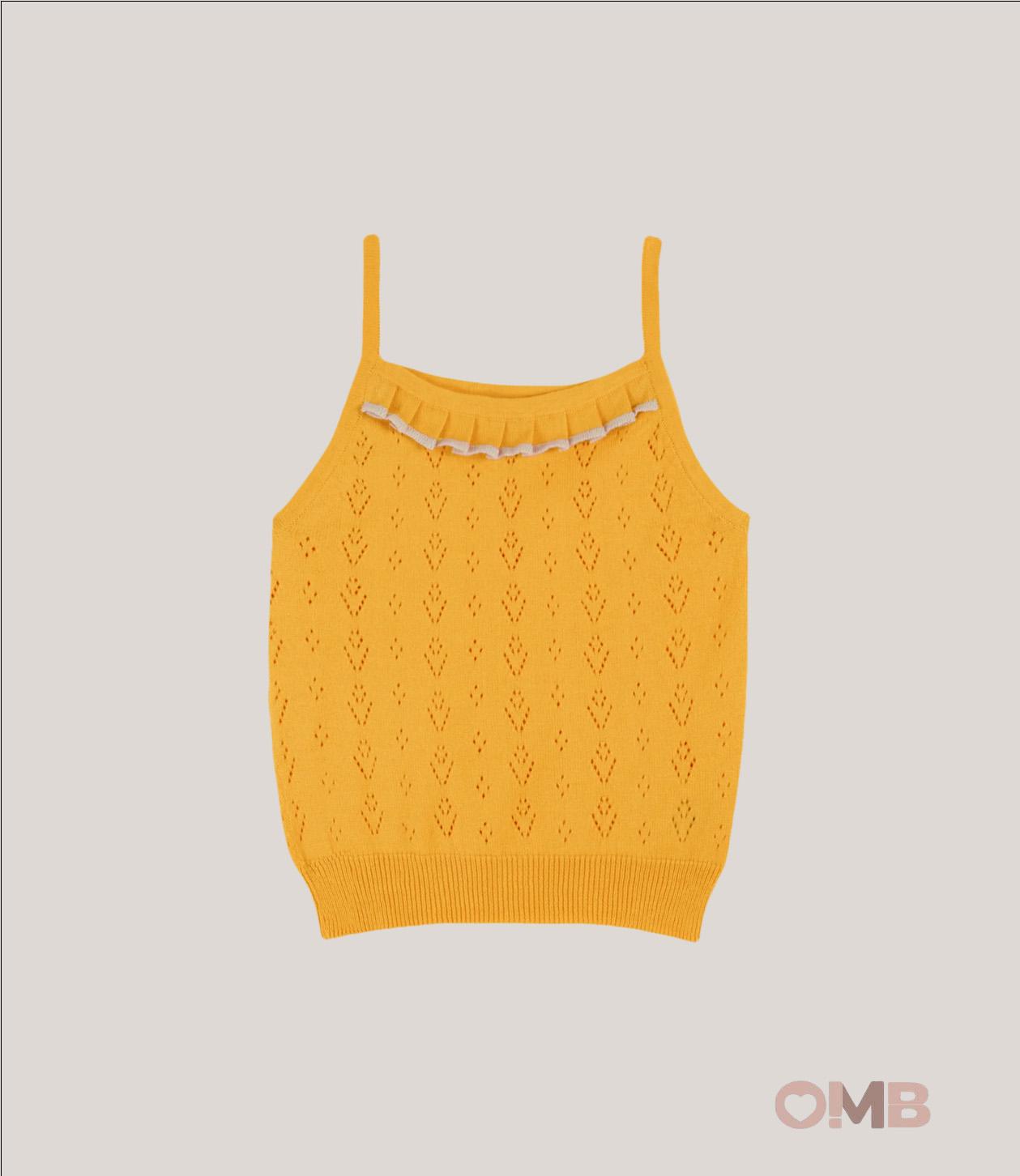 Top EMILE ET IDA bambina AD016A Giallo AD016A GIALLO EMILE ET IDA 