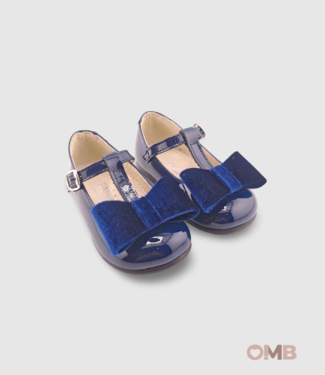 Bamboline PANYNO bambina B3302 Blu B3302 PIEL CHAROL NAVY PANYNO 