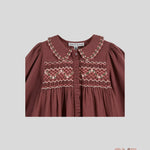 Abito Emile et Ida bambina AC080 Bordeaux AC080. BORDEAU EMILE ET IDA 