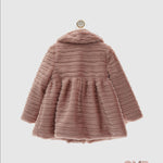 Cappotto Yoedu bambina 4982 Rosa<BR/> 4982. ROSA YOEDU 