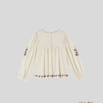 Blusa Emile et Ida neonata AC070 Beige AC070 CREMA EMILE ET IDA 