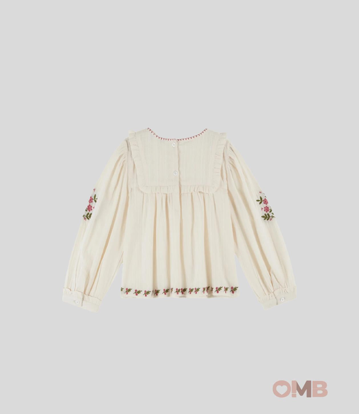 Blusa Emile et Ida neonata AC070 Beige AC070 CREMA EMILE ET IDA 