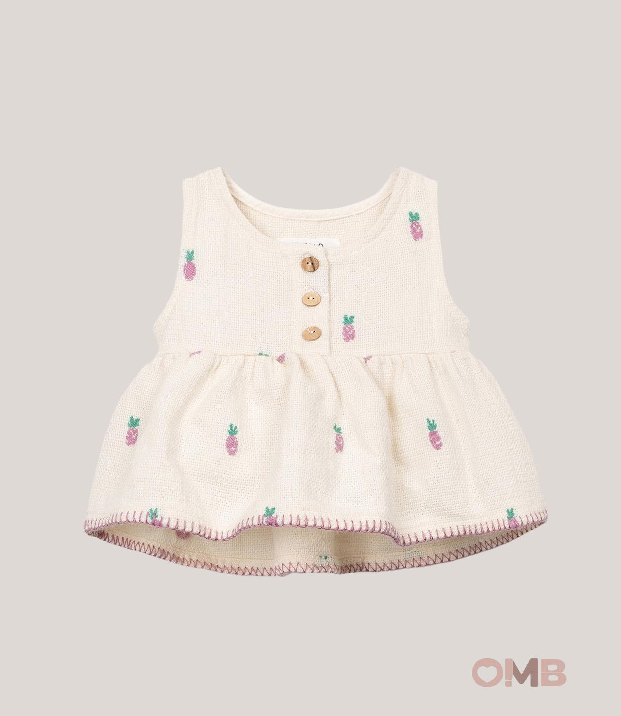 Blusa neonata PLAY UP 2AS11150 Panna<BR/> 2AS11150 PANNA PLAY UP 