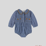 Pagliaccetto Emile et Ida neonata AC201A Blu AC201A JEANS EMILE ET IDA 