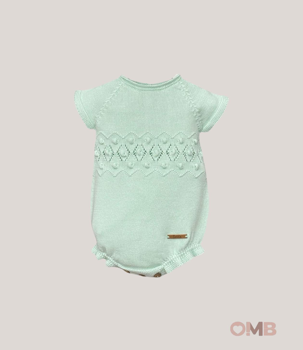 Pagliaccetto PUNTO SOLITA neonata 8115 Verde<BR/> 8115 VERDE PUNTO SOLITA 