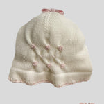 Cappello Neonata Primodi Bebè 3517 panna rosa 3517.9 ROSELLINA PRIMODI BEBE 