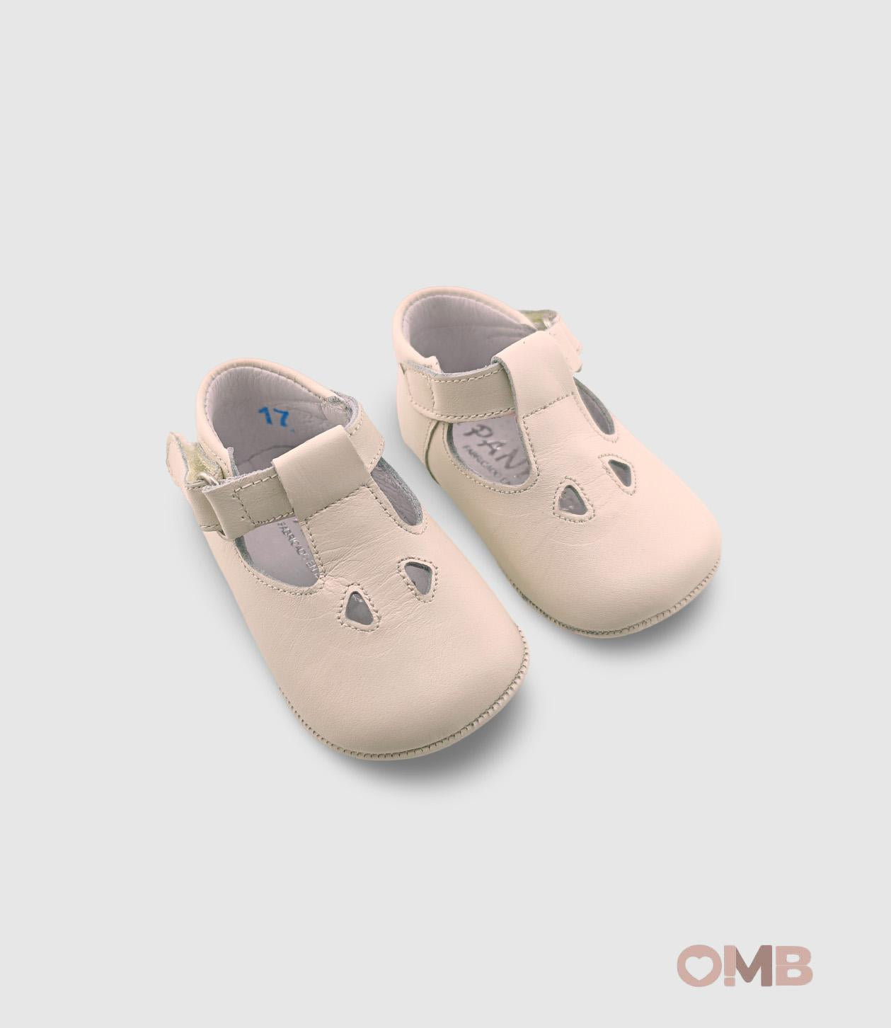 Scarpe PANYNO neonata A2414 Beige A2414 PIEL SETA VANILLA PANYNO 