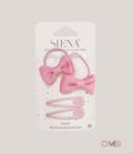 Set mollette e codini Siena Neonata 6812 fucsia chiaro