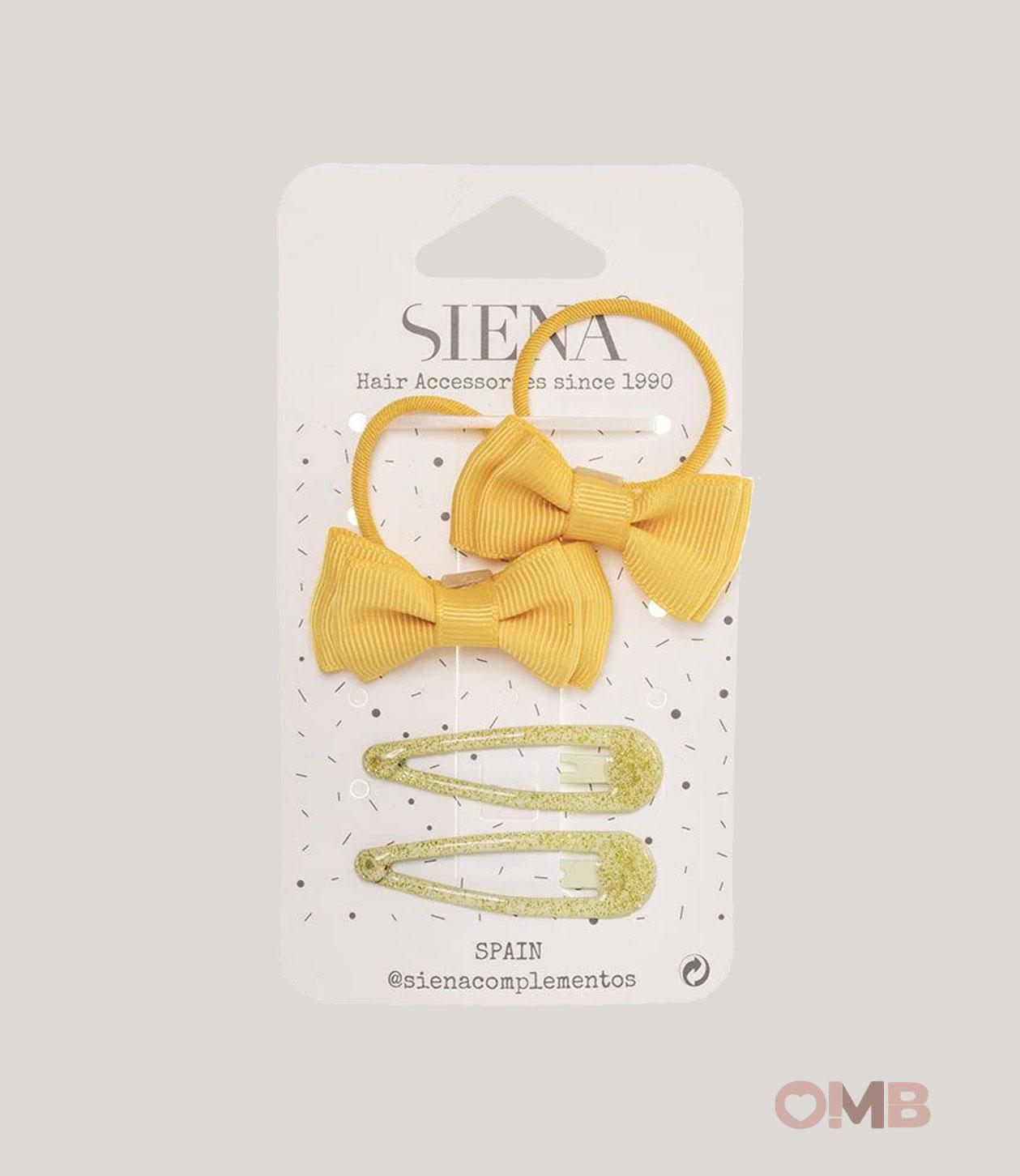Set mollette e codini Siena Neonata 6812 giallo 6812 GIALLO SIENA 