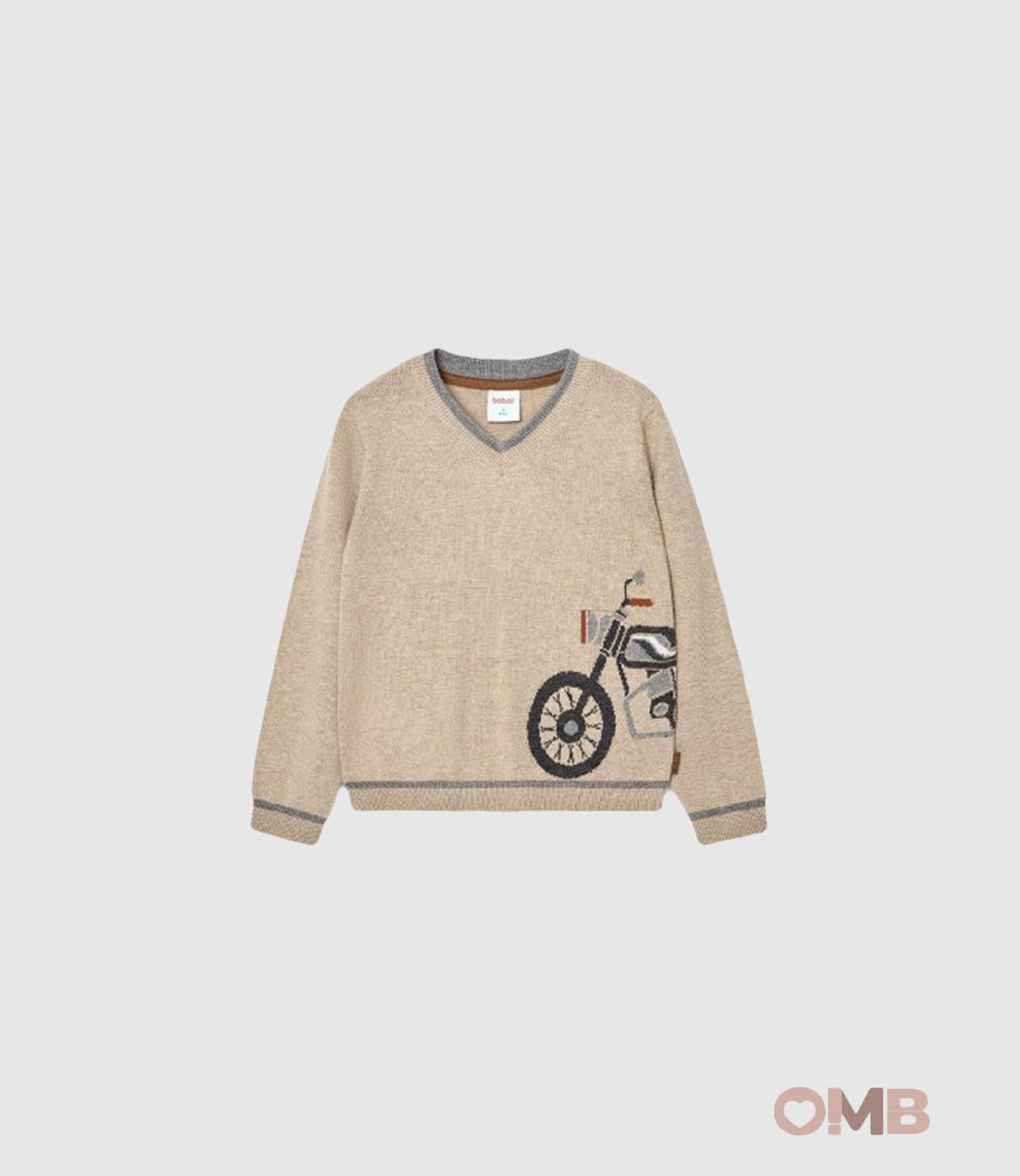 Maglione BOBOLI bambino 737063 Beige 737063 MOTO BOBOLI 