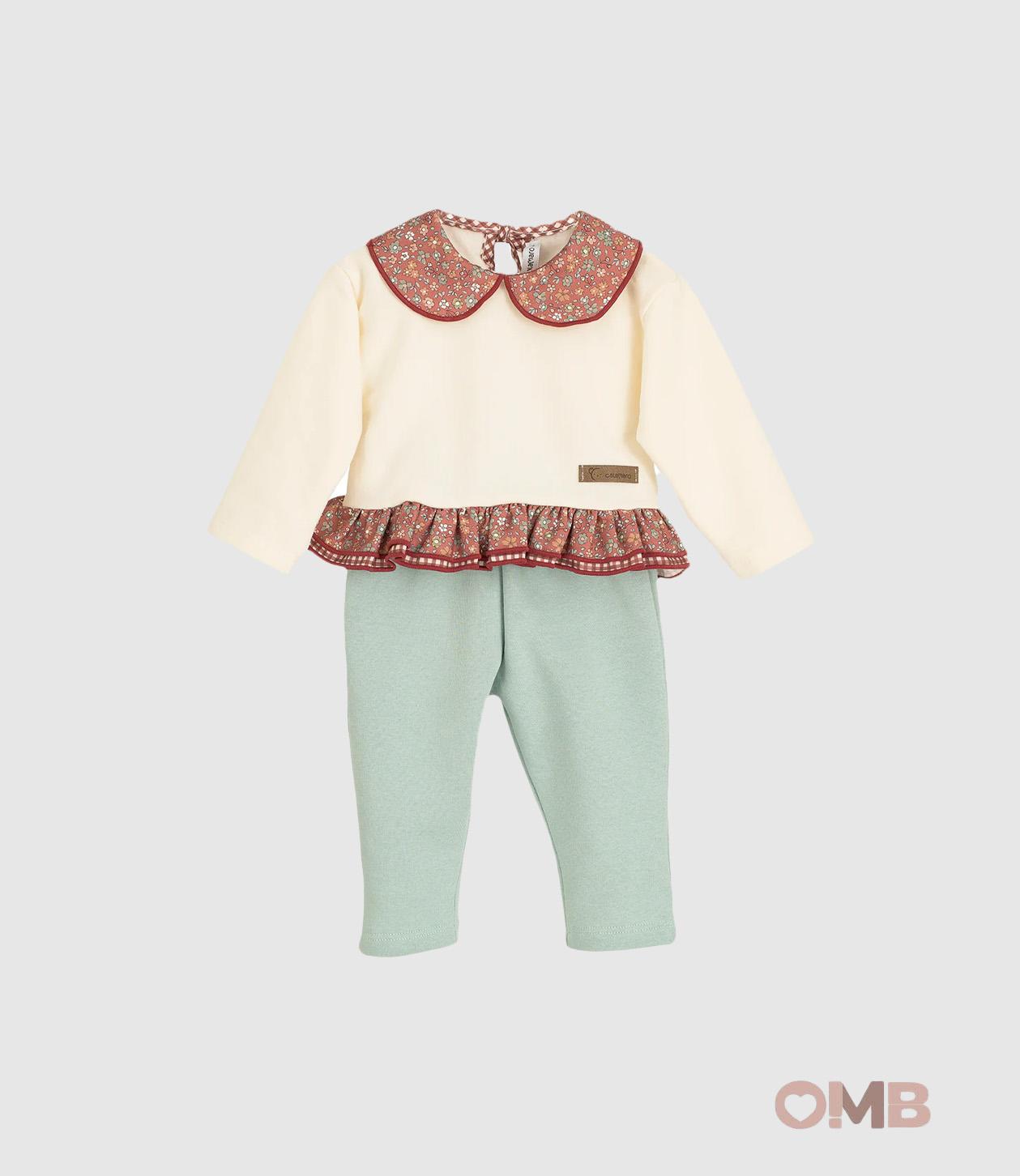 Completo Calamaro Baby neonata 11222-B Verde 11222-B MENTA CALAMARO BABY 