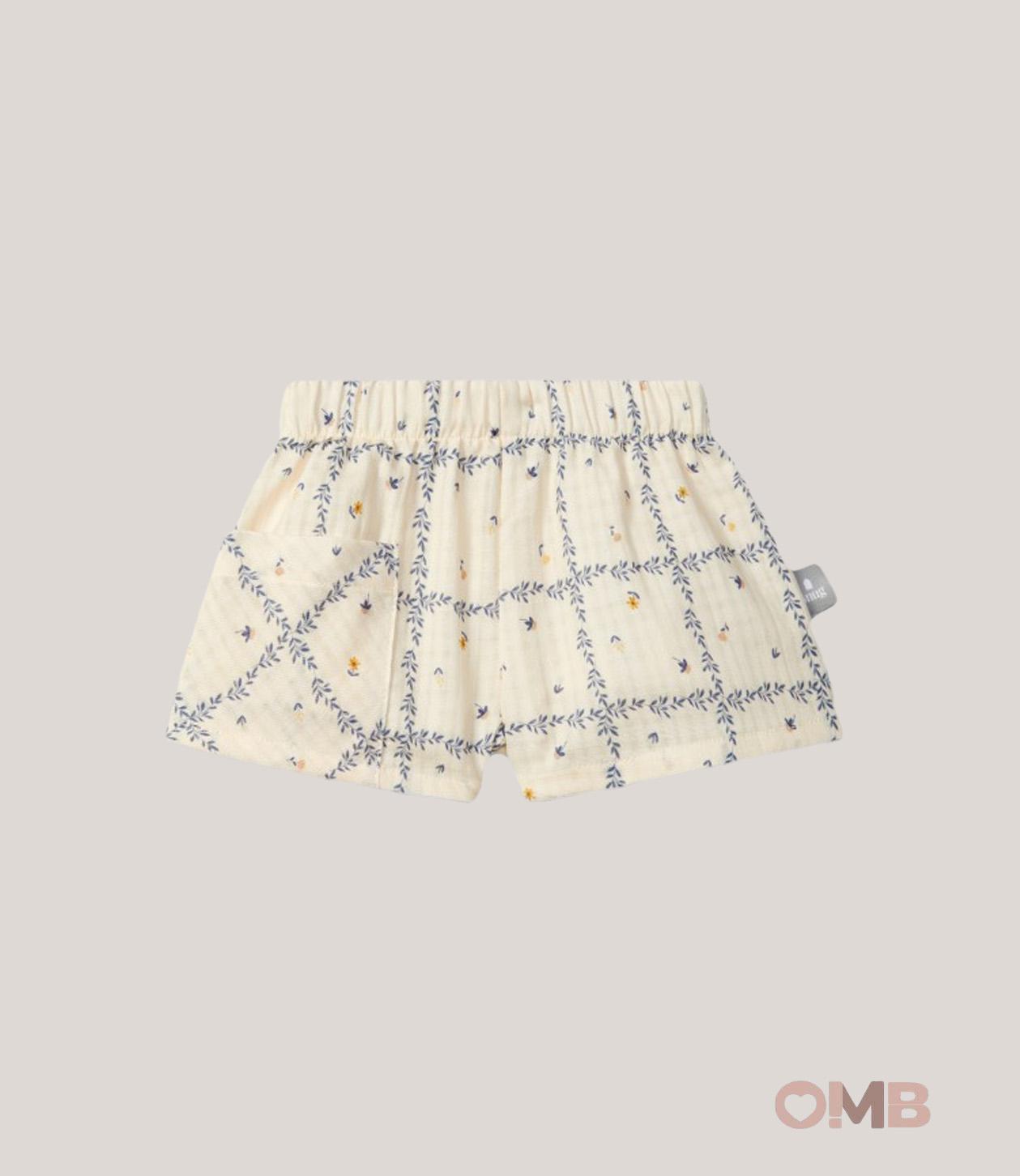 Short neonata SNUG 6S095 Crema 6S095 FIORI SNUG 