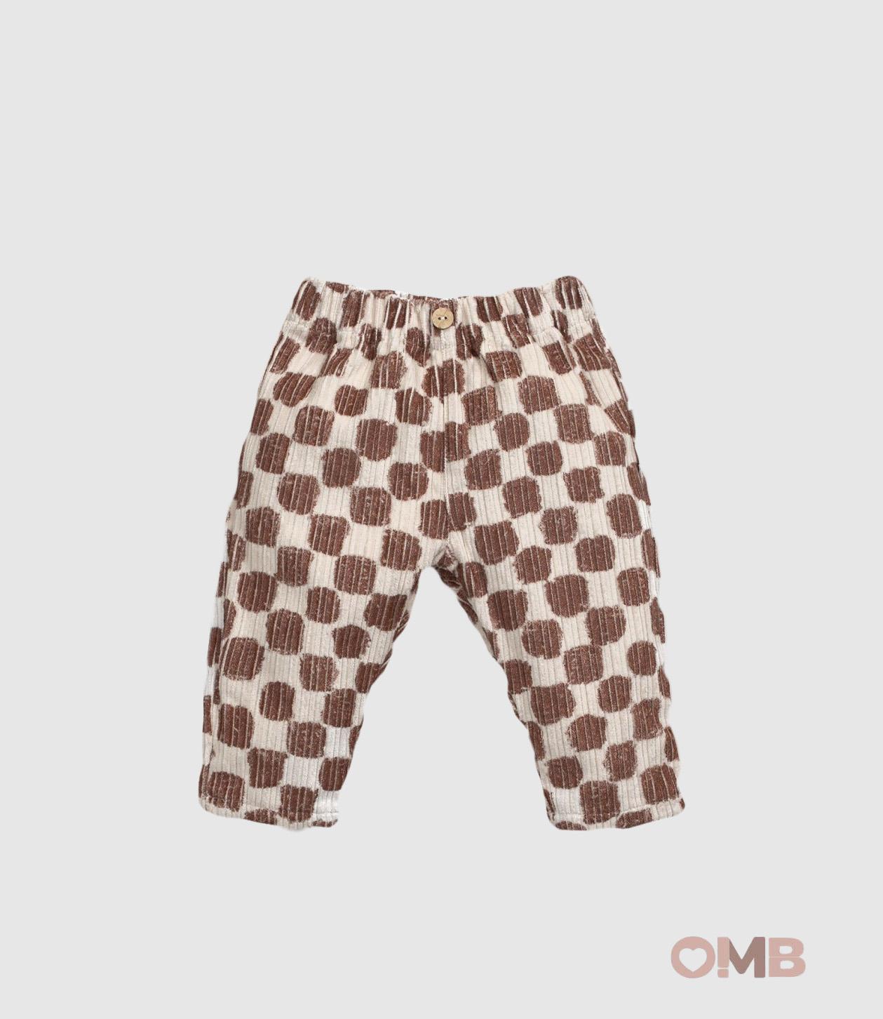 Pantalone Play Up neonato 1AR11608 Marrone 1AR11608 QUADRI PLAY UP 
