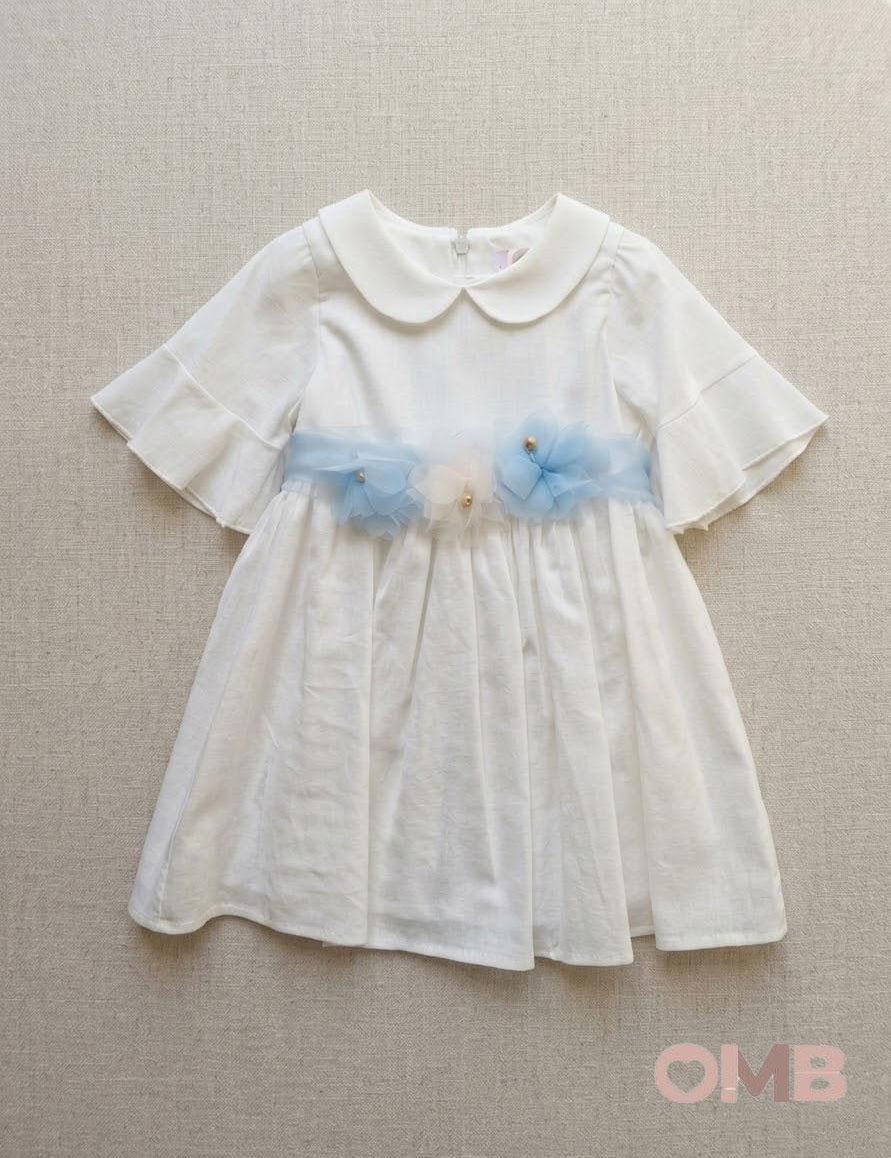 Abito bambina AMBARABA' FF41000A Bianco FF41000A BIANCO/CIELO AMBARABA' 