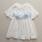 Abito bambina AMBARABA' FF41000A Bianco FF41000A BIANCO/CIELO AMBARABA' 