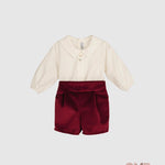 Completo Calamaro Baby neonato 11248 Bordeaux 11248 GRANATA CALAMARO BABY 