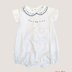 Pagliaccetto neonata PEPECE' 7721R6 Bianco 7721R6 BIANCO-BLU PEPECE' 