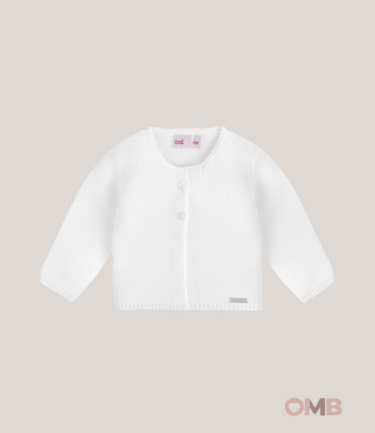 Cardigan neonata CONDOR 55511 Bianco<BR/> 55.511 200 CONDOR 