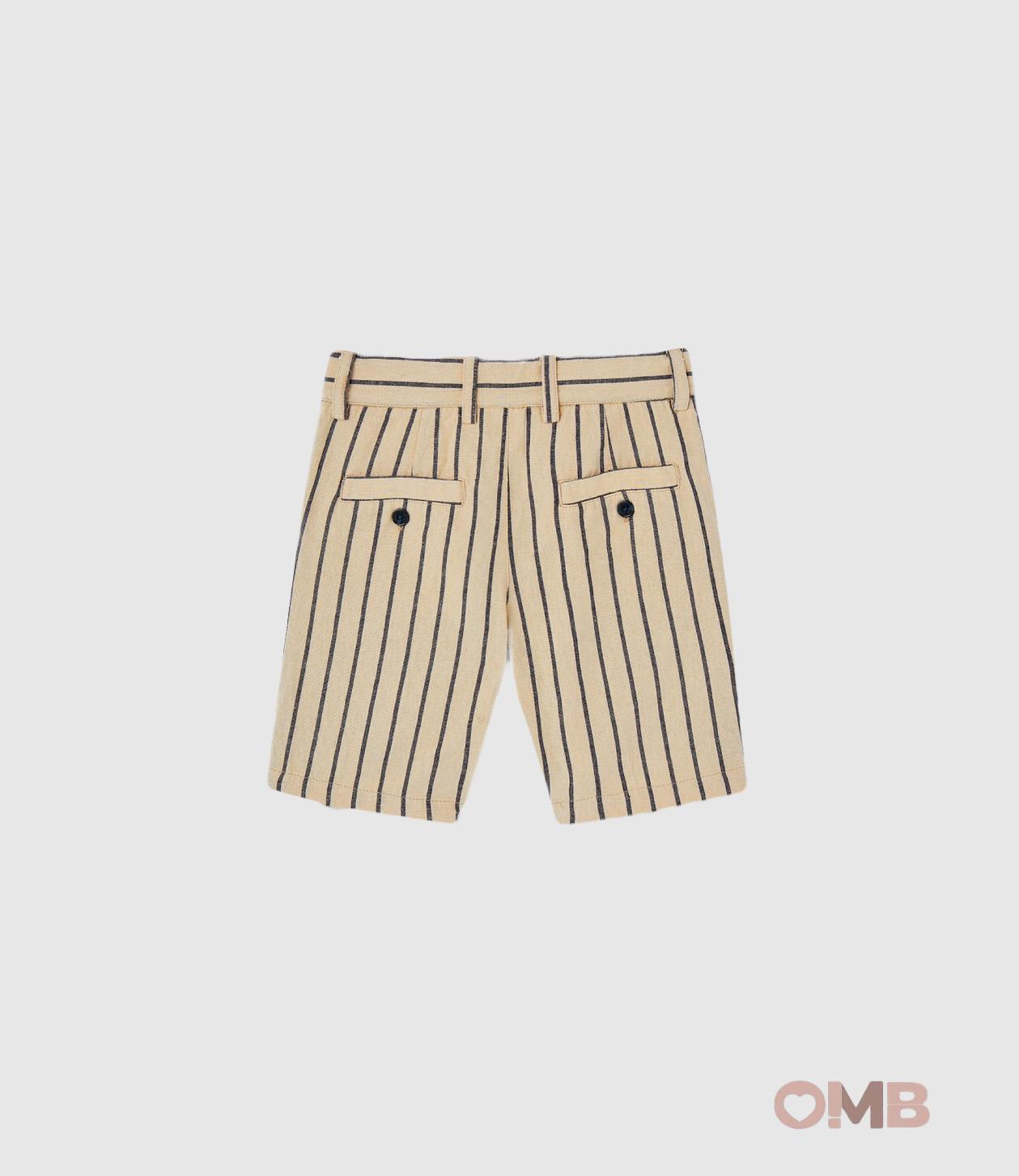 Bermuda BOBOLI bambino 736411 Beige<BR/> 736411 RIGHE BOBOLI 