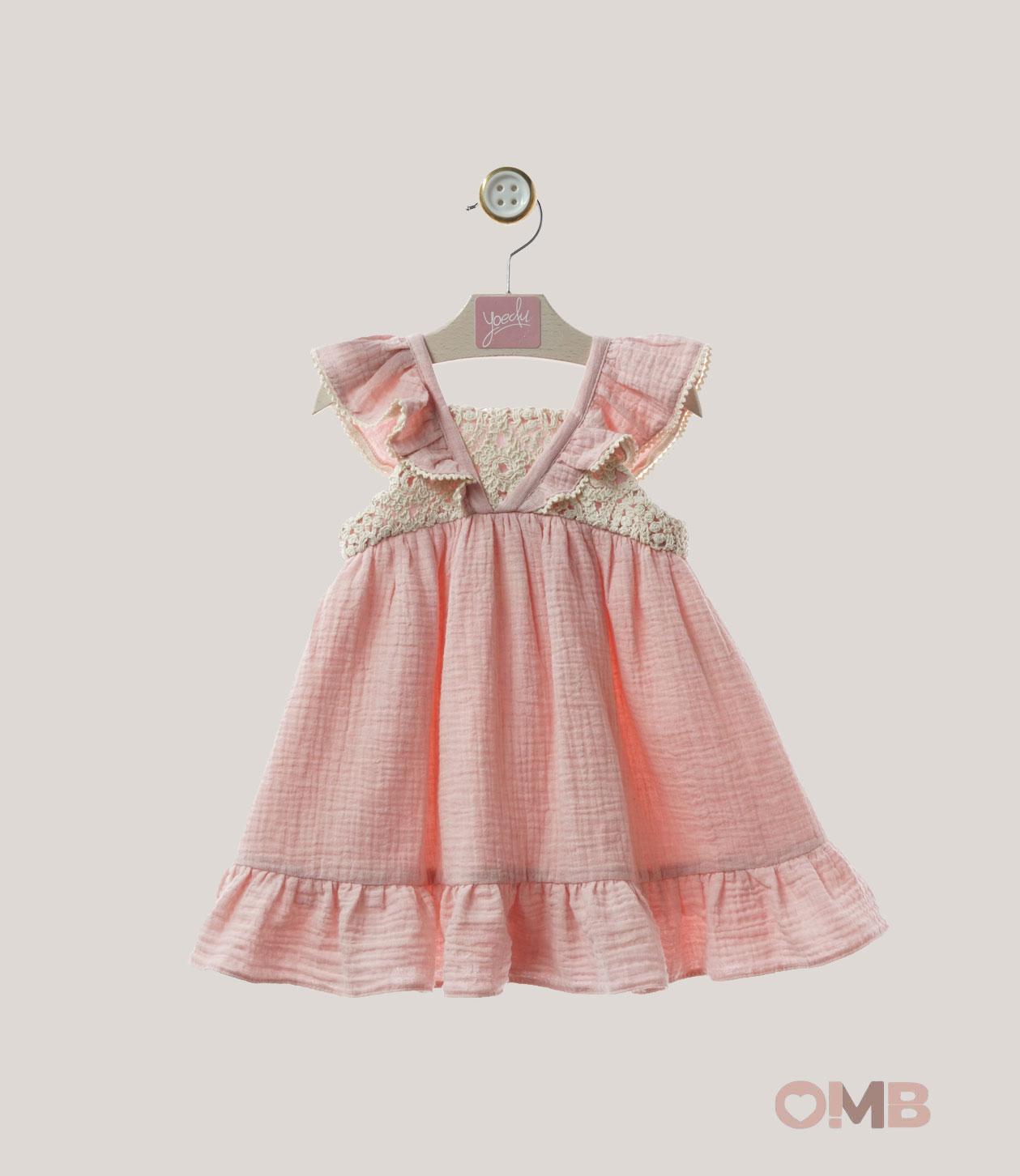 Abito Bambina Yoedu 0520 rosa 0520 ROSA YOEDU 