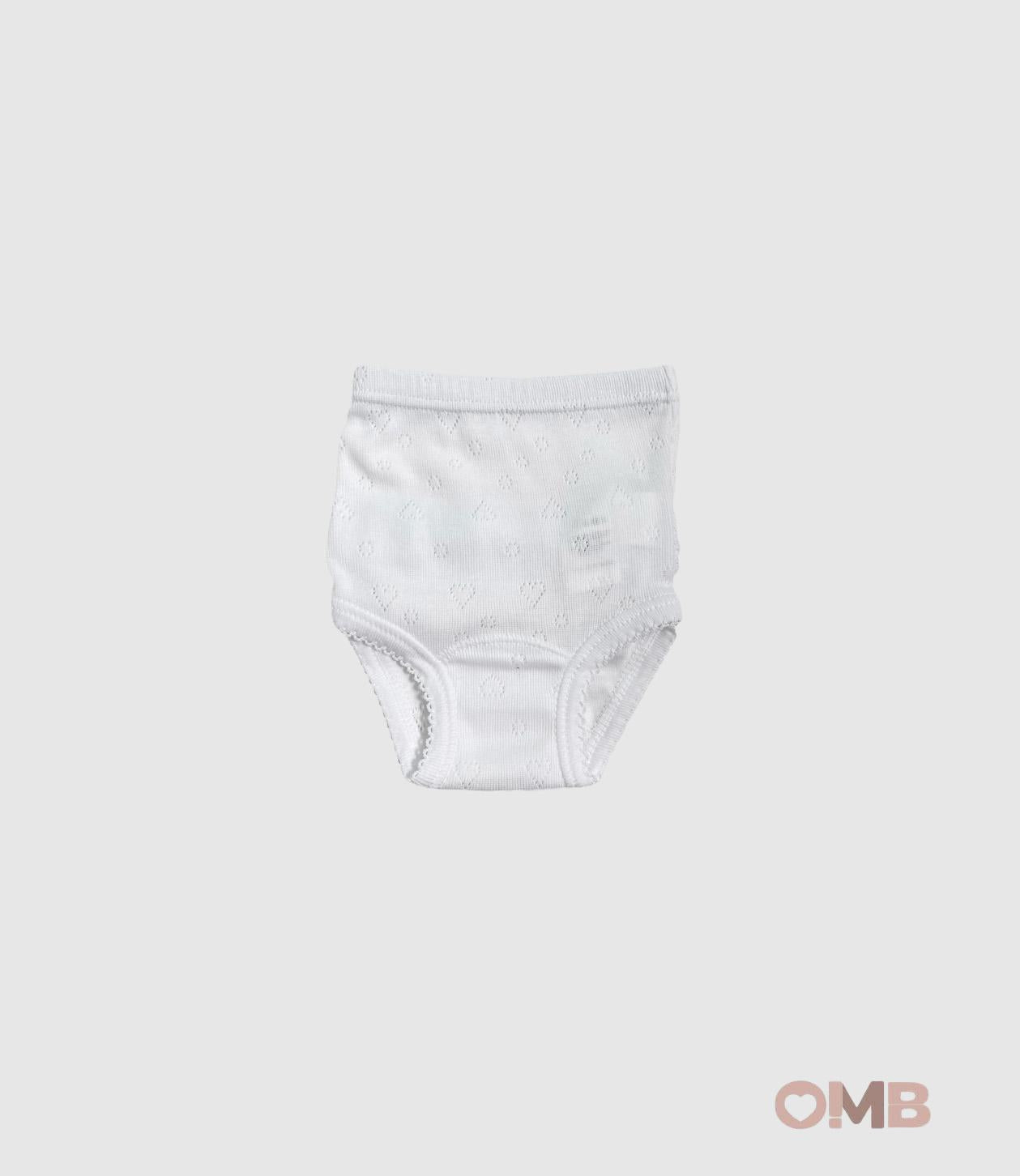 Coulotte CALAMARO BABY neonata 01748 Bianca<BR/> 01748 BIANCO CALAMARO BABY 