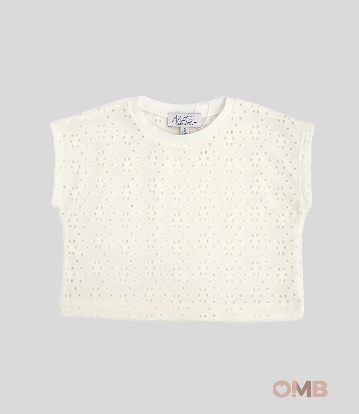 T-shirt bambina Magil 26005 bianca 26005 BIANCO MAGIL 
