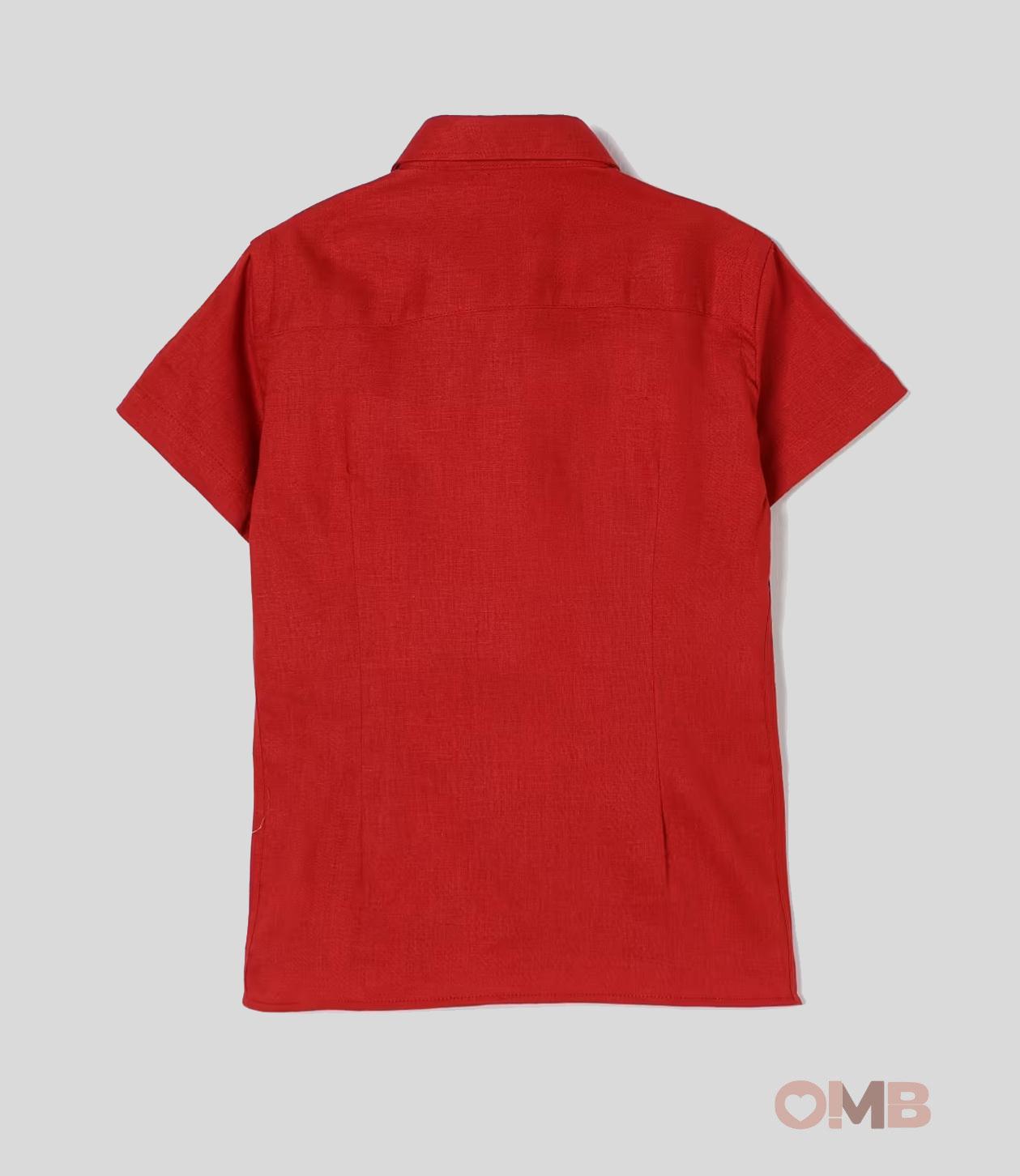 Camicia Bambino Manuel Ritz MR3045 rossa 3045 ROSSO MANUEL RITZ 