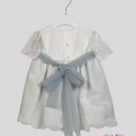 Abito Neonata Niseret 5576 bianco turchese 5576 TURCHESE NISERET 