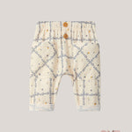 Pantalone neonata SNUG 6S091 Crema<BR/> 6S091 FIORI SNUG 