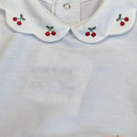 Pagliaccetto neonata PEPECE' 7702 Bianco 7702 BIANCO-CILIEGIE PEPECE' 