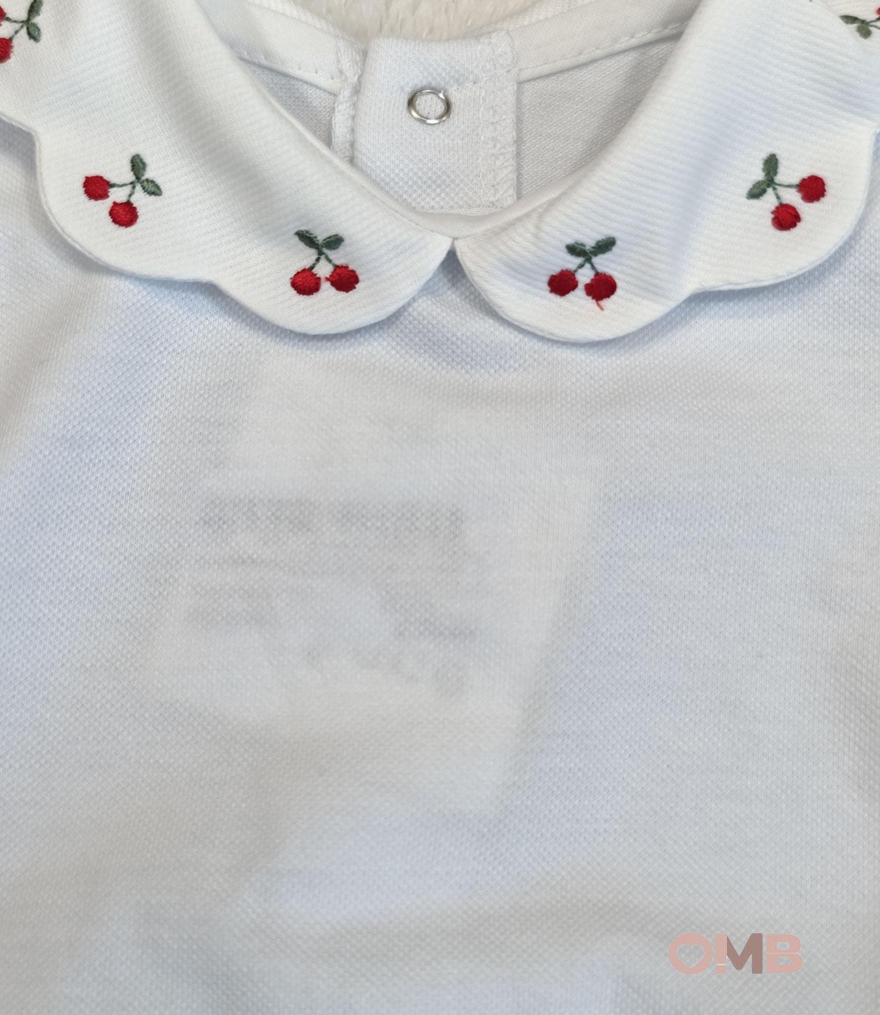 Pagliaccetto neonata PEPECE' 7702 Bianco 7702 BIANCO-CILIEGIE PEPECE' 