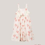 Abito bambina PLAY UP 4AS11454 Pesca 4AS11454 PESCA PLAY UP 
