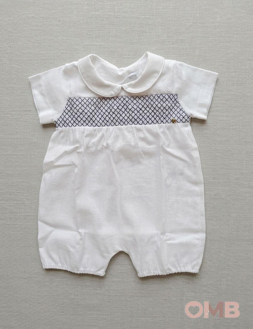 Pagliaccetto neonato COCCODE C63128 Bianco C63128 BIANCO/BLU COCCODE 