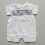 Pagliaccetto neonato COCCODE C63128 Bianco C63128 BIANCO/BLU COCCODE 