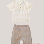 Completo neonato MAGLIFICIO VERONA 045563A045564 Latte 045563A045564 LATTE-CORDA MAGLIFICIO VERONA 