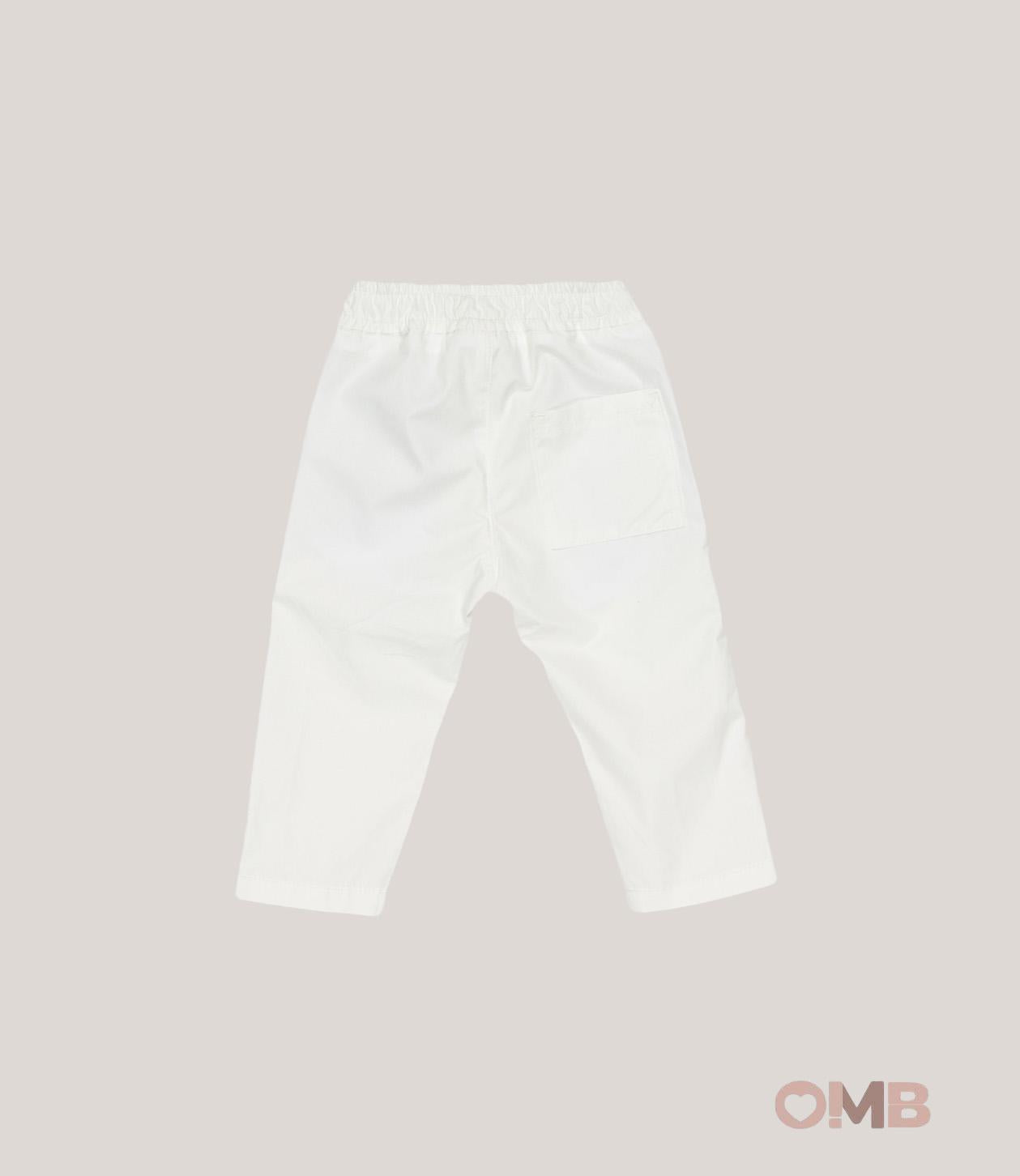 Pantalone MANUEL RITZ neonato 3434 <BR/> 3434 BIANCO MANUEL RITZ 