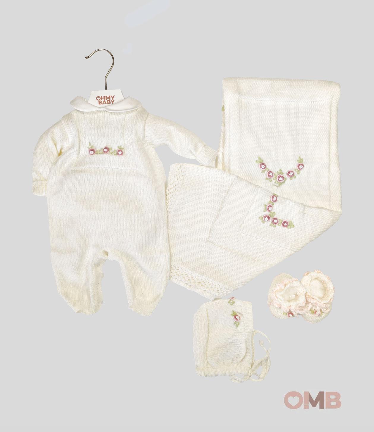 Set neonata BIMBI CHIC ALICE Bianco ALICE BCO-ROSA BIMBI CHIC 