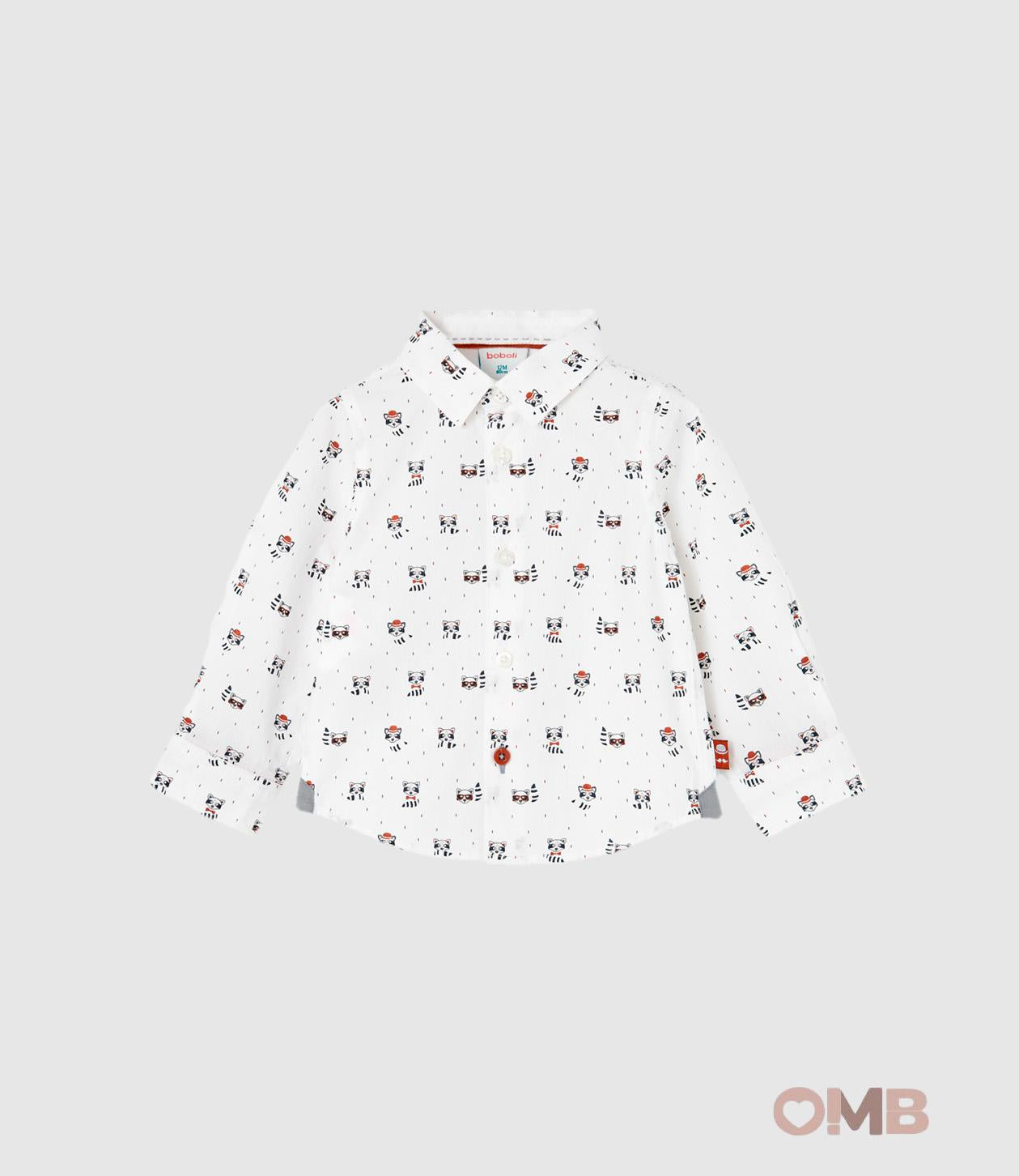 Camicia BOBOLI neonato 717016 Bianca 717016 BIANCA BOBOLI 