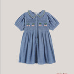 Abito EMILE ET IDA bambina AD156A Blu AD156A JEANS EMILE ET IDA 
