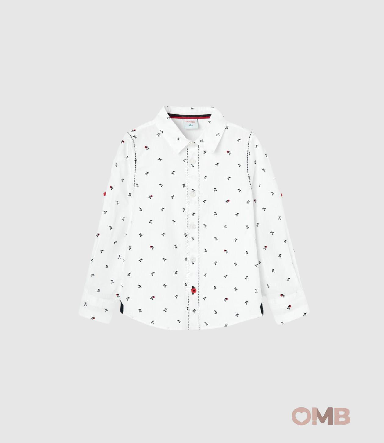 Camicia BOBOLI bambino 736286 Bianca 736286 STAMPA BOBOLI 