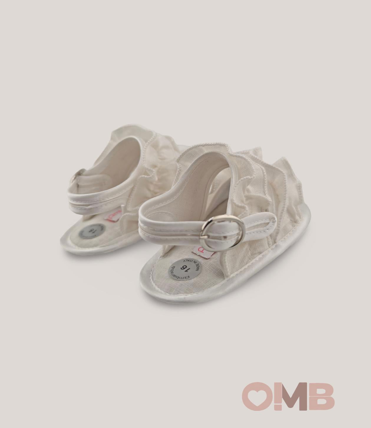 Sandali Neonata Ambarabà 41109 bianchi 41109 BIANCO AMBARABA' 