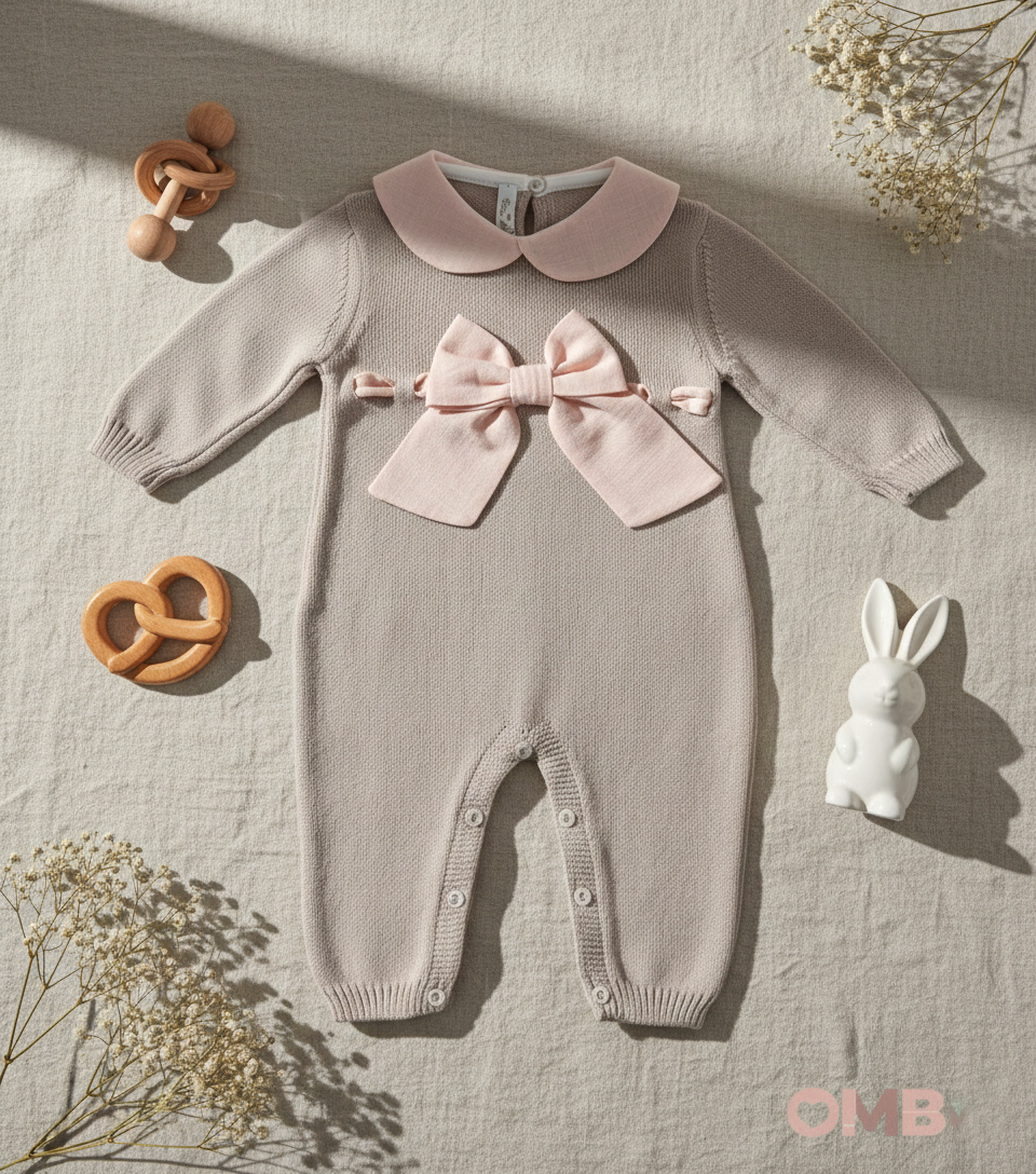 Tutina BABY LORD neonata 352 Sabbia 352 SABBIA-ROSA BABY LORD 