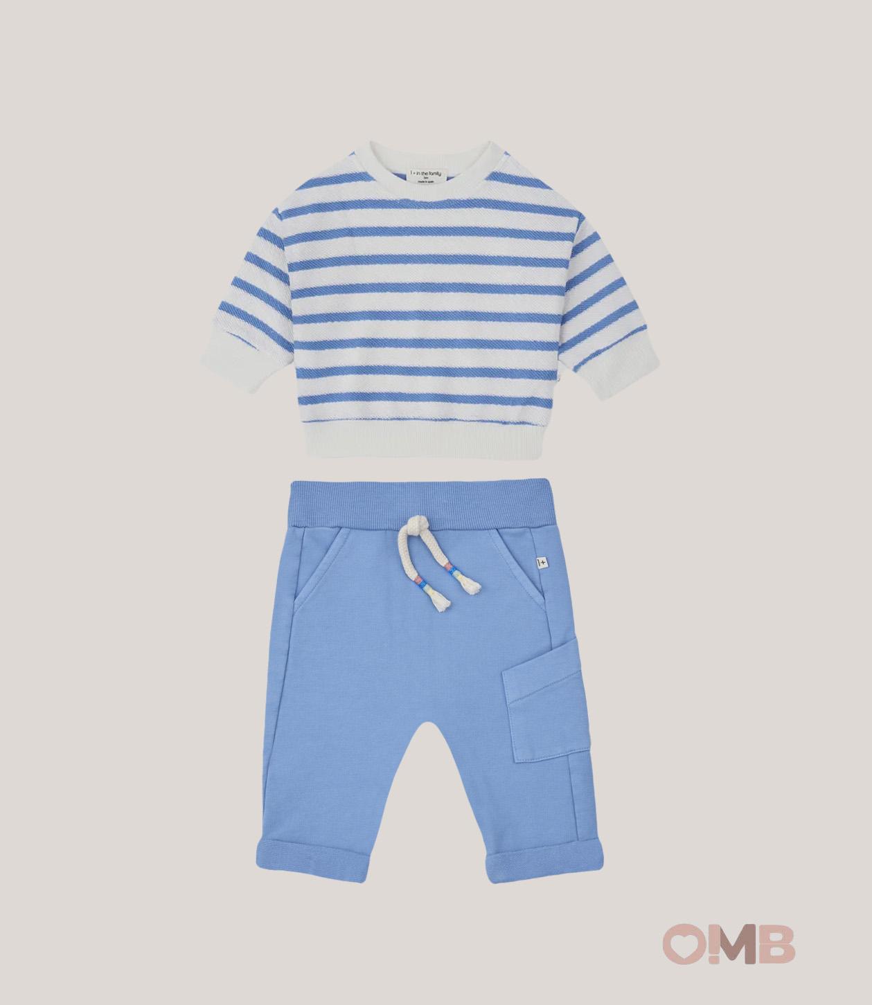 Tuta neonato 1+IN THE FAMILY MARROIGCALAFELL Blu MARROIG-CALAFELL RIGA 1+INTHEFAMILY 